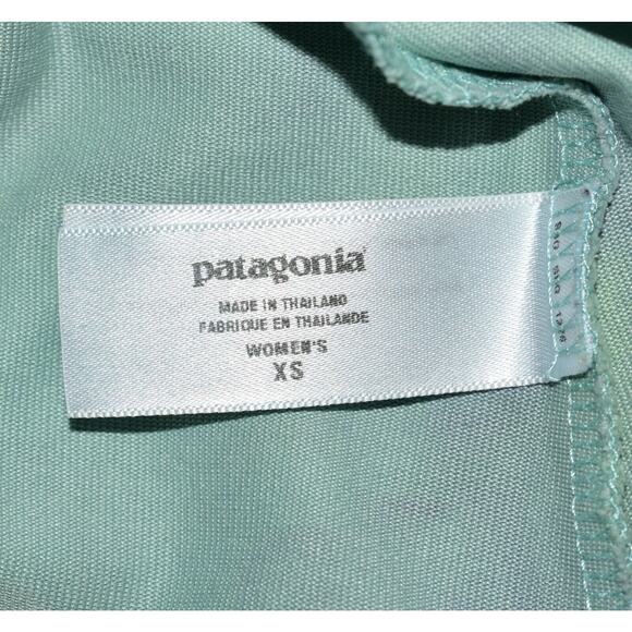 A8 Auth PATAGONIA Aqua Motif Stretch Organic Cotton Blend Tank Dress Size XS - Picture 7 of 8
